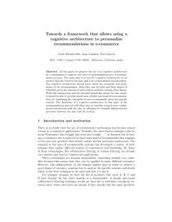 Towards a framework that allows using a cognitive architecture to