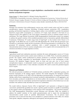 From nitrogen enrichment to oxygen depletion: a mechanistic model