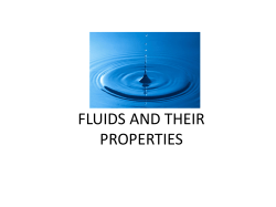 FLUIDS AND THEIR PROPERTIES