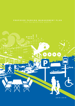 proposed parking management plan for palmerston north
