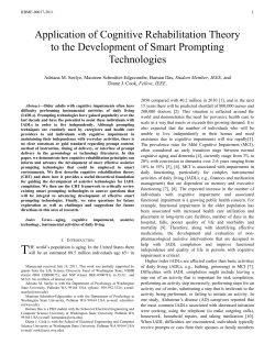 Application of Cognitive Rehabilitation Theory to the Development of