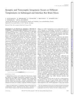 Synaptic and Nonsynaptic Ictogenesis Occurs at Different