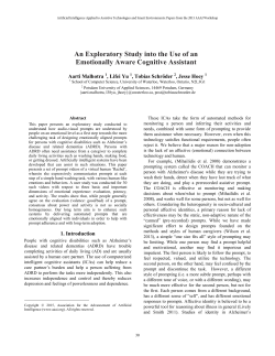 An Exploratory Study into the Use of an Emotionally Aware