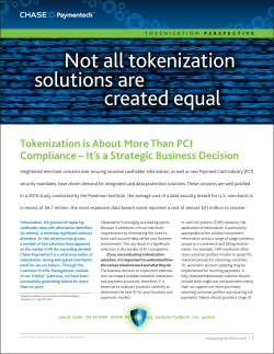 Not all tokenization solutions are created equal
