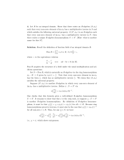 4. Let R be an integral domain. Show that there exists an R