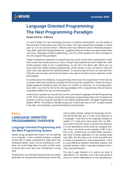 Language Oriented Programming: The Next