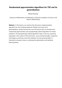 Randomized approximation algorithms for TSP and its generalization