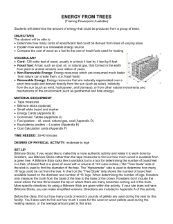 energy from trees