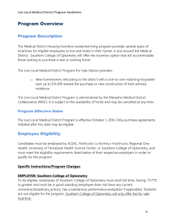 Purchase Guidelines - Memphis Medical District Collaborative