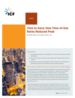 Time to Save: How Time-of-Use Rates Reduced Peak