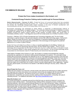 Protect the Force makes Investment in No