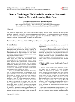 Neural Modeling of Multivariable Nonlinear Stochastic System