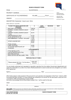 search request form - 1836 Conveyancing Adelaide