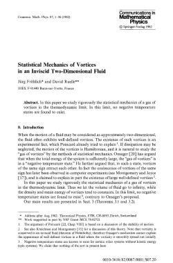 Statistical mechanics of vortices in an inviscid two