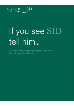 If you see SID tell him