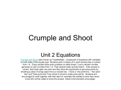 Crumple and Shoot - Moore Public Schools