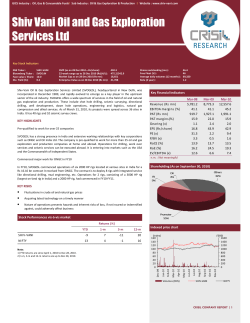 Shiv Vani Oil and Gas Exploration Services Ltd