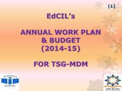 (2014-15) FOR TSG-MDM [1]