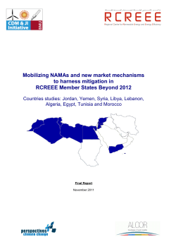 Mobilizing NAMAs and new market mechanisms