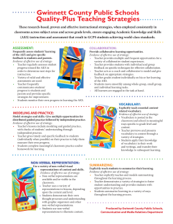 Gwinnett County Public Schools Quality