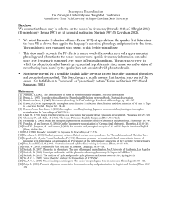 Incomplete Neutralization Via Paradigm Uniformity