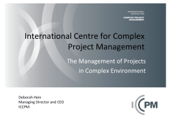 International Centre for Complex Project Management
