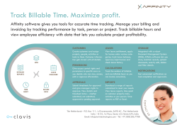 affinity-brochure - Clavis Technologies