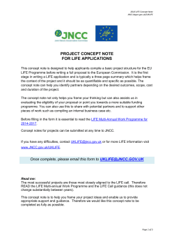 project concept note