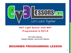 Using a light sensor with NXT in EV3-g