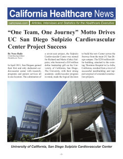 "One Team, One Journey" Motto Drives UC San