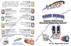 Captive Closed-Loop Chemical Dispensing System&trade;