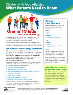 Take Steps to Avoid Allergic Reactions