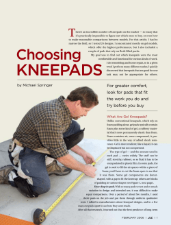 Choosing Kneepads