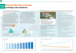 Overseas Manufacturing Sites and Major Site Initiatives