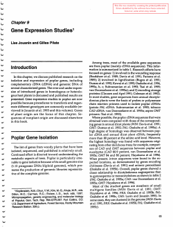 Micropropagation, genetic engineering, and molecular biology of