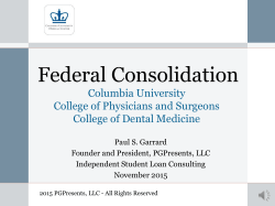 Federal Consolidation
