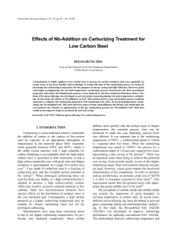 Effects of Nb-Addition on Carburizing Treatment for Low Carbon Steel