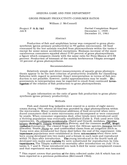 ARIZONA GAME AND FISH DEPARTMENT GROSS PRIMARY