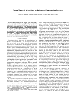 Graph-Theoretic Algorithms for Polynomial Optimization Problems