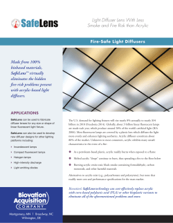 Light Diffuser Lens With Less Smoke and Fire Risk than Acrylic