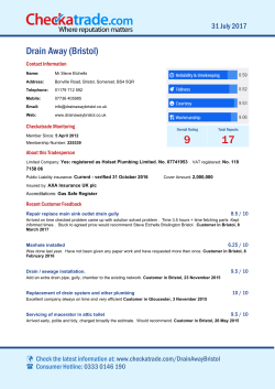 Checkatrade Report - Drain Away (Bristol)