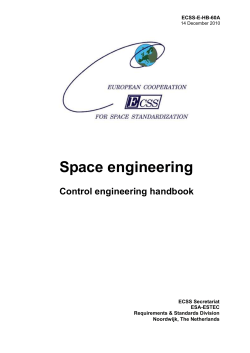 ECSS-E-HB-60A - European Cooperation for Space Standardization