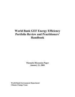 Summary of Energy Efficiency Program Review