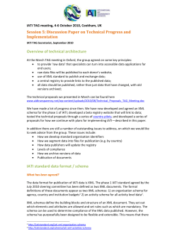 Technical Progress and Implementation