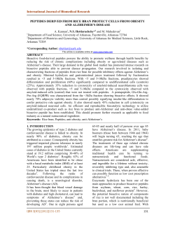 International Journal of Biomedical Research PEPTIDES DERIVED