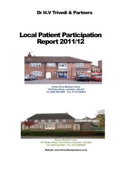 Dr H - Manor Park Medical Practice