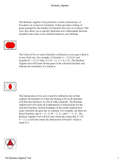 The Boolean Algebra Tools preforms a Union