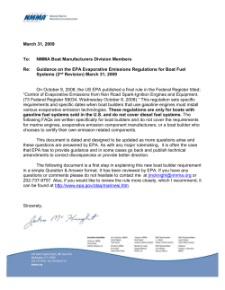 EPA Evaporative Emissions Regulations for Boat Fuel Systems