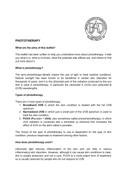 Phototherapy - British Association of Dermatologists