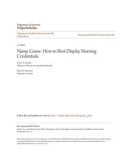 Name Game: How to Best Display Nursing Credentials